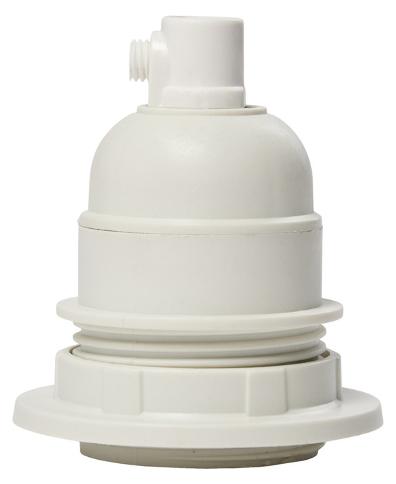 Kronesokkel E27 hvit